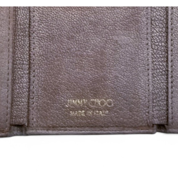 JIMMY CHOO Metallic Leather Gold Stars Tri-Fold Wallet 40718070 - Picture 9 of 12